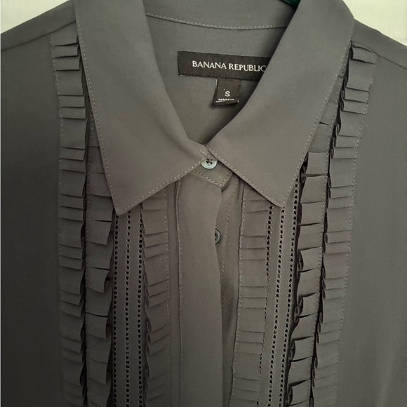 Banana Republic Charcoal Dress Shirt - Picture 3 of 5
